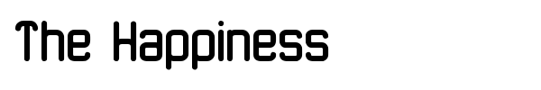 The Happiness font preview